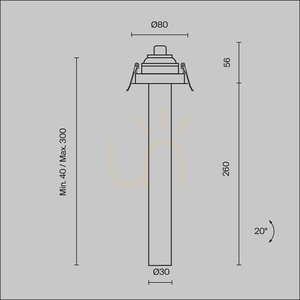 Zapustené svietidlo FOCUS T C140RS-L300-7W3K-W Maytoni small 9