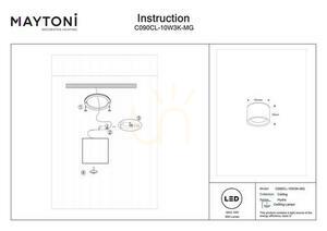 Plafond HYDRA C090CL-10W3K-MG IP44 Maytoni small 5