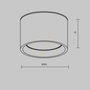 Plafond HYDRA C090CL-10W3K-W IP44 Maytoni small 6
