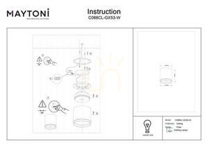 POLAR Plafond C088CL-GX53-W Maytoni small 5