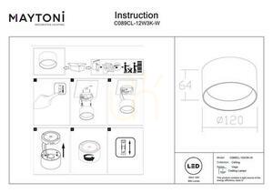 Plafón VEGA C089CL-12W3K-W Maytoni small 6