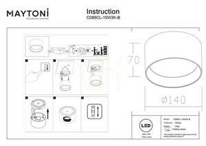 Plafón VEGA C089CL-15W3K-B Maytoni small 6