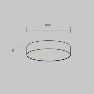 Plafón ZON C032CL-36W3K-RD-MG Maytoni small 8