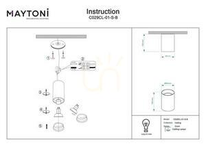Plafón ZOOM C029CL-01-S-B IP54 Maytoni small 5