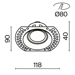 Zapustené svietidlo DOT DL042-01-RD-W Maytoni small 10