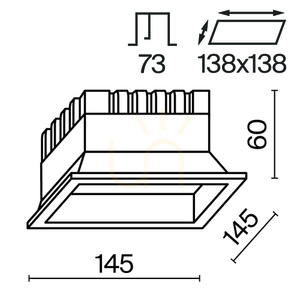 Zapustené svietidlo OKNO DL056-18W3-4-6K-W IP44 Maytoni small 9