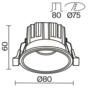 Okrúhle vstavané svietidlo DL058-12W3K-B Maytoni small 10