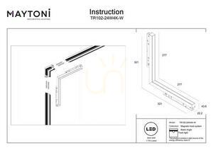 Základná koľajnicová lampa BASIS ANGLE TR102-24W4K-W Maytoni small 6