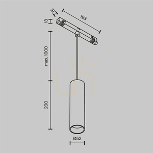 Závesné svietidlo FOCUS LED TR041-2-12W3K-BBS Maytoni small 7
