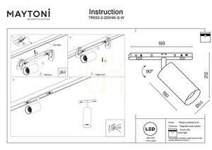 FOCUS LED reflektor na zbernicu TR032-2-20W4K-S-W Maytoni small 7