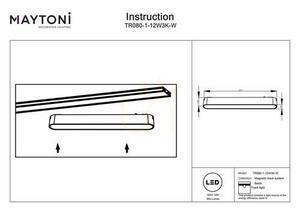 Lineárne LED svietidlo pre magnetickú lištu Maytoni Basis Radity TR080-1-12W3K-W biele 12 W 3000 K small 2