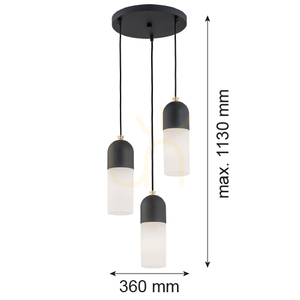 Prívesné svietidlo ARGON Burgos biele 3xE27 IP20 1467 small 2