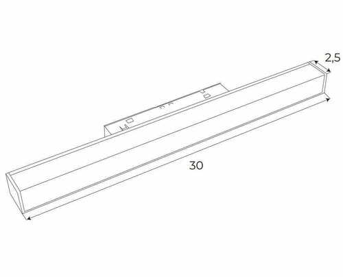 Skontrolujte Lištové svietidlo Max Light MAX M0001N magnetické lineárne čierne LED 30 cm 3000K