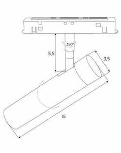 Magnetický reflektor Max Light MAX M0011Z Zigbee čierny 7,9W 2700-5000K small 3
