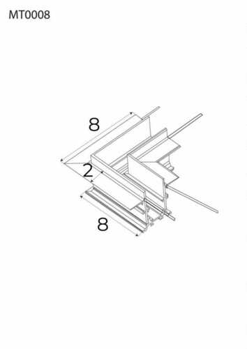 Skontrolujte Rohový konektor 90° Max Light MAX Magnetic MT0008 čierny 8 cm