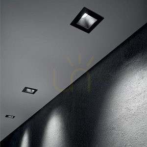 Zapustené svietidlo Ideallux Dynamic 208589 15W 3000K čierne 6,5 cm small 1