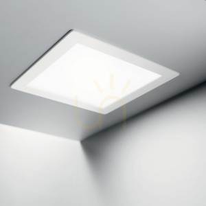 Zapustené svietidlo Ideallux Groove 124001 biele 20W LED 3000K štvorcové 15 cm small 2