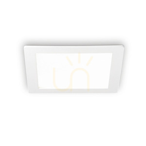 Zapustené svietidlo Ideallux Groove 124001 biele 20W LED 3000K štvorcové 15 cm small 0