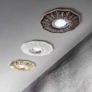 Zapustené svietidlo Ideallux POLKA 115597 biele sádrové GU10 14 cm small 2