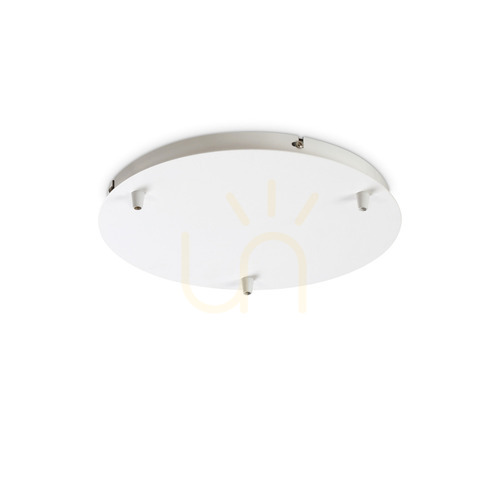 Skontrolujte Stropná rozeta pre 3 svietidlá Ideallux ROSONE 285580 biela 30 cm kov