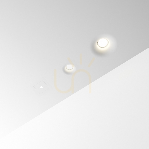 Skontrolujte Zapustené svietidlo Ideallux Zephyr biele sadrové GU10 Ø12 cm 150284