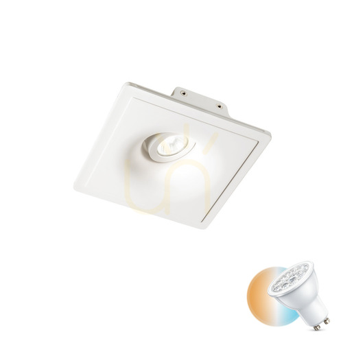 Skontrolujte Zapustené svietidlo Ideallux Zephyr 155722 biele sádrové GU10 20,4 cm