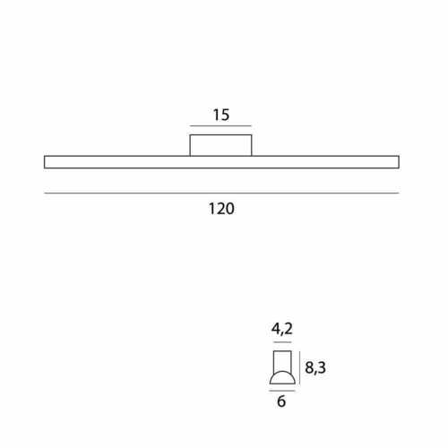 Skontrolujte Nástenné svietidlo Max Light Tampa C0243 čierne 120 cm LED 6W 3000K