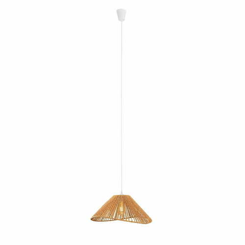 Skontrolujte Závesné svietidlo Max Light Amalfi P0577 biele 45 cm tkaný papier 15W