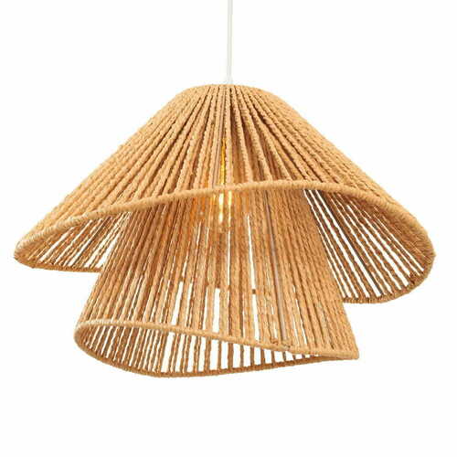 Skontrolujte Závesné svietidlo Max Light Amalfi P0578 biele tkaný papier 45 cm 15W