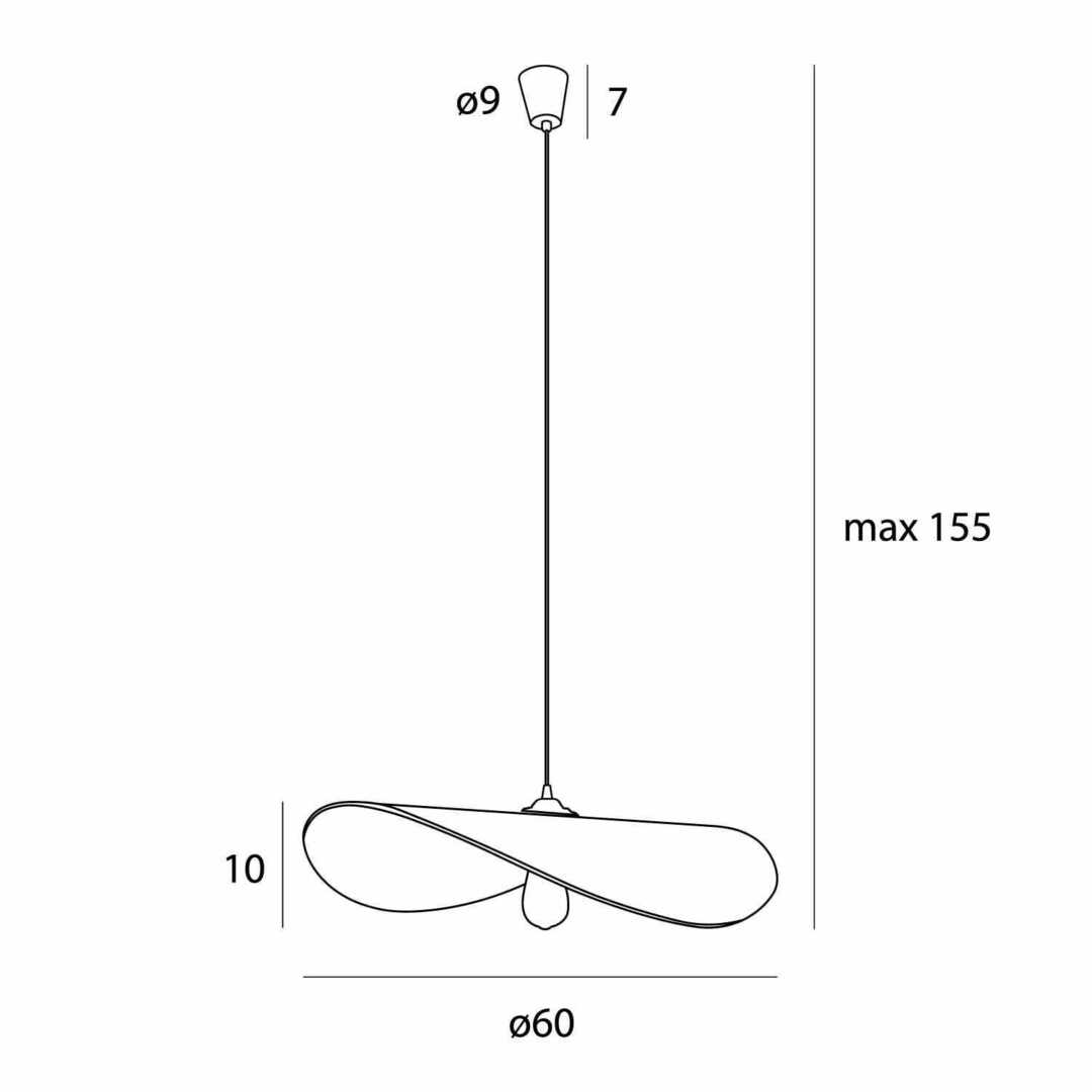 Šou Závesné svietidlo Max Light NAP P0581 biele pšeničná slama 60 cm 15W Závesné svietidlo Max Light NAP P0581 biele pšeničná slama 60 cm 15W