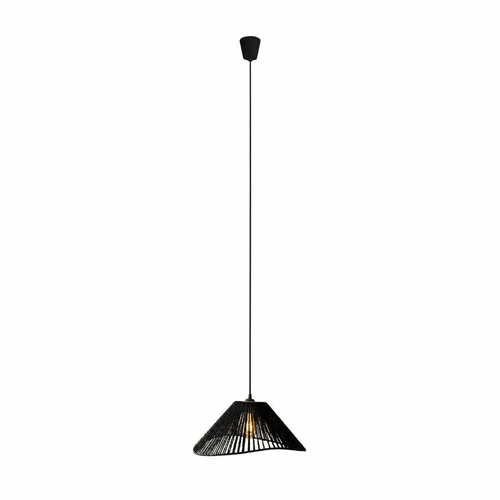Skontrolujte Závesné svietidlo Max Light Amalfi P0579 čierne 45 cm tkaný papier