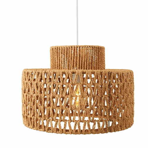 Skontrolujte Závesné svietidlo Max Light Raffle P0587 biele 40 cm tkaný papier 15W
