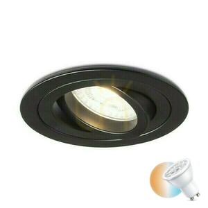 Pasadena Gu10 R Black 230 V Led 7 W zapustené svietidlo. small 0