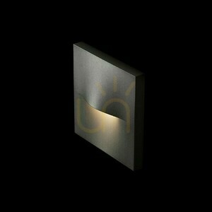 Vonkajšie nástenné svietidlo BOBO SQ, antracitové, LED 3 W, 3000 K, IP65 small 1
