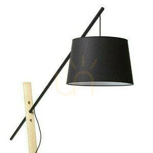 Dante Stojaca lampa čierna Drevo 230 V Led E27 15 W. small 1
