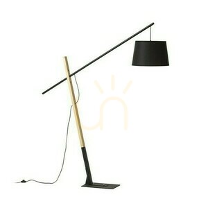 Dante Stojaca lampa čierna Drevo 230 V Led E27 15 W. small 0