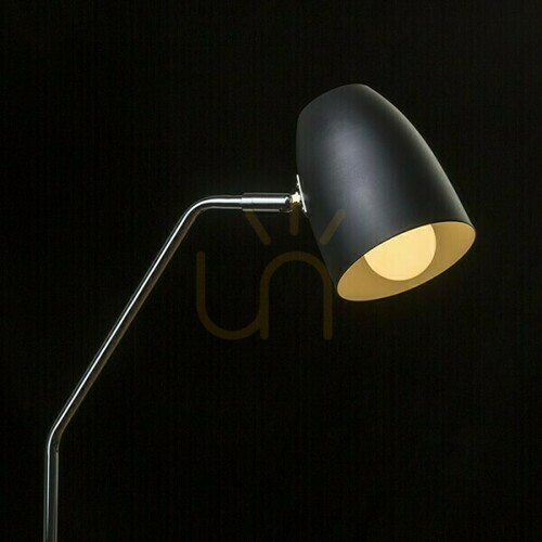 Skontrolujte Pragma Stojaca lampa čierna chróm 230 V Led E27 11 W.