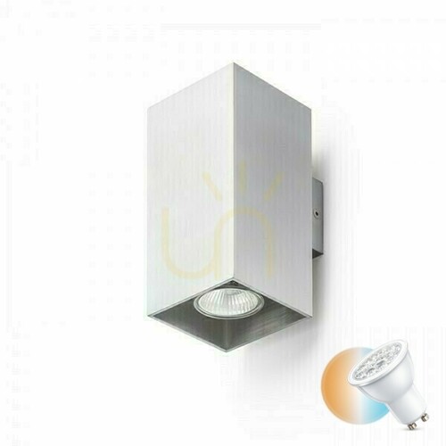 Skontrolujte Nástenné svietidlo Agate Ii Brushed Aluminum 230 V Gu10 2x35 W.
