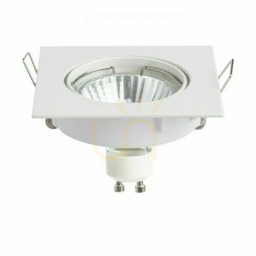 Skontrolujte Zapustené stropné svietidlo Topic Sq Directional White Matte 230 V Gu10 50 W.