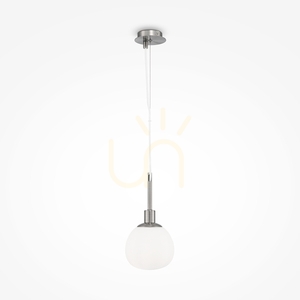 Závesné svietidlo Erich MOD221-PL-01-N biela guľa 15 cm nikel Maytoni small 0