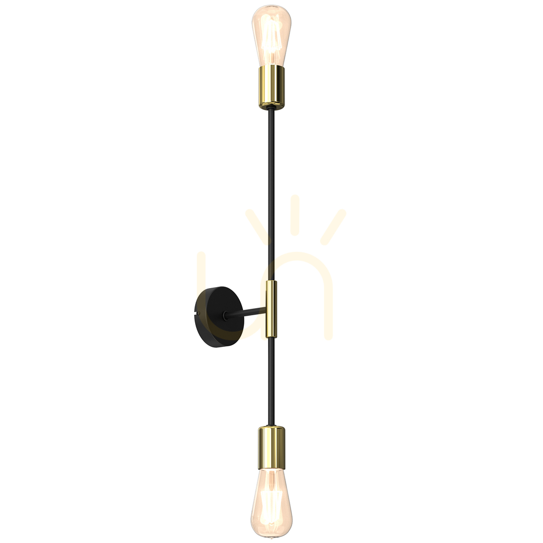 Nástenné svietidlo Flame Black/Gold 2