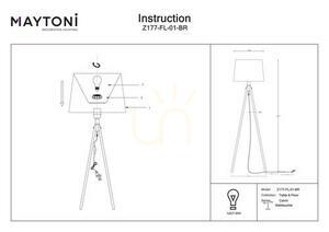 CALVIN Z177-FL-01-BR stojacia lampa Maytoni small 7