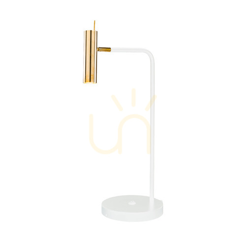 Skontrolujte Stolová lampa Antigo Amos leštená mosadz/biela 63,5 cm 8907