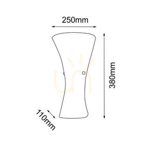 Nástenné svietidlo Antigo Button 2x E27 leštená mosadz 38 cm 8170 small 1