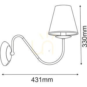 Nástenné svietidlo Antigo Deria K 4011 platinová/čierna E14 LED small 1