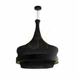 Závesné svietidlo Antigo Dota O čierne 80 cm 2x E27 LED 5030 small 0