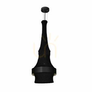 Závesné svietidlo Antigo Dota I čierne 40 cm 2x E27 LED 5036 small 0