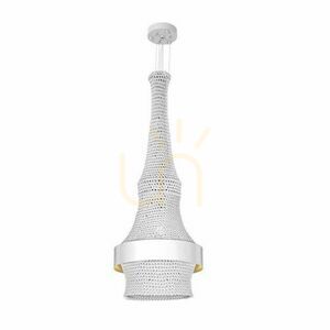 Závesné svietidlo Antigo Dota I biele 40 cm LED E27 2-bodové 5037 small 0