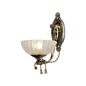 Nástenné svietidlo Antigo Granada patina E27 sklo mosadz 40 cm 8307 small 0