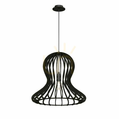 Skontrolujte Závesné svietidlo Antigo Octo čierne drevené 44 cm E27 LED 5020